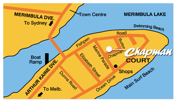 Chapman Court location in Merimbula